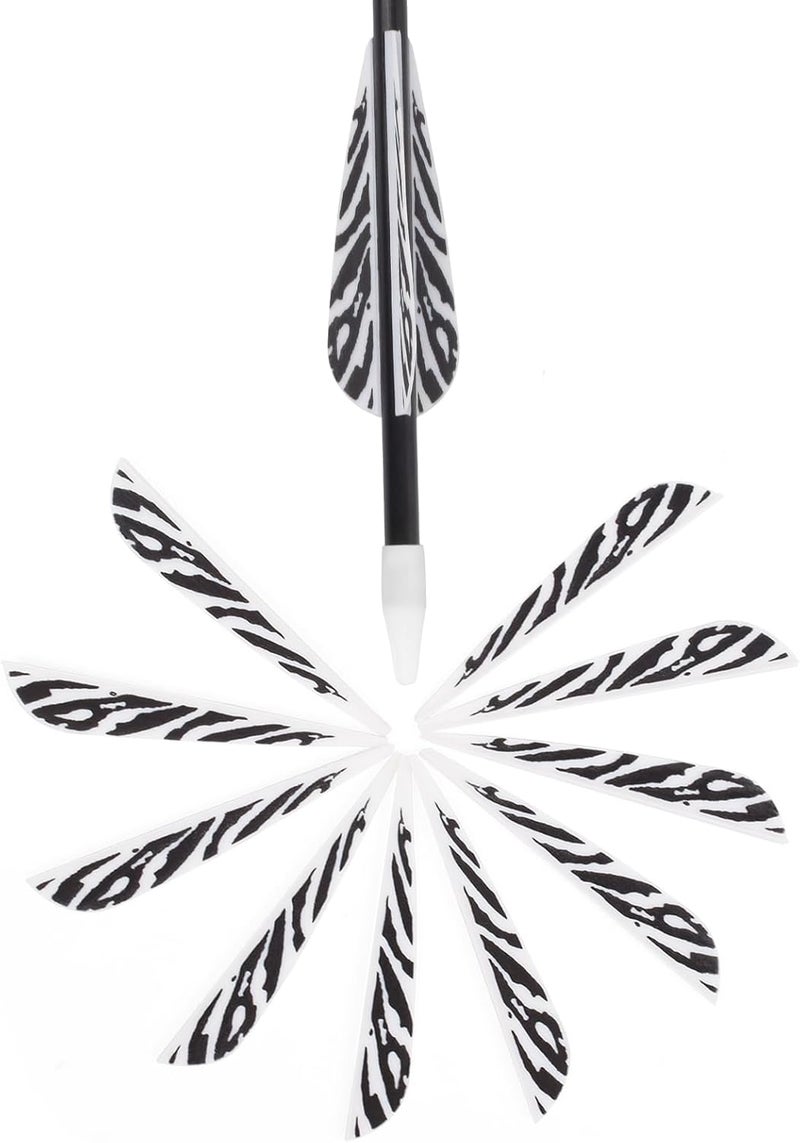 TY Archery 3 Inch Arrow Fletching Vanes Plastic Feather for DIY Archery Hunting Targeting Arrows(Pack of 50) - Image 4